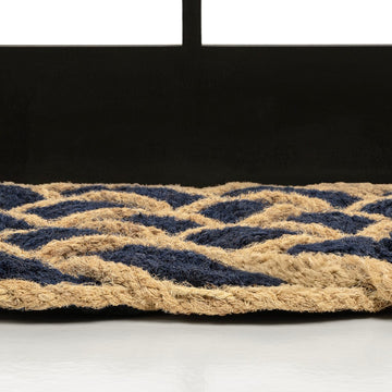 Maeve Classic Coastal Scalloped Basketweave Coir Mat